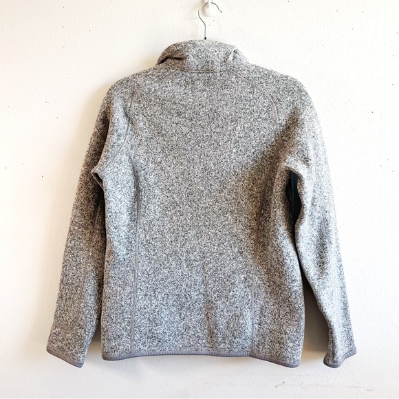 Patagonia Women’s Better Sweater 1/4 Zip Fleece Sz M EUC in Birch White (Grey) - Picture 10 of 13